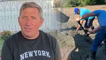 W upał wylali beton pod domem Andrzeja z Plutycz. Fala komentarzy