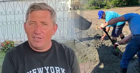 W upał wylali beton pod domem Andrzeja z Plutycz. Fala komentarzy