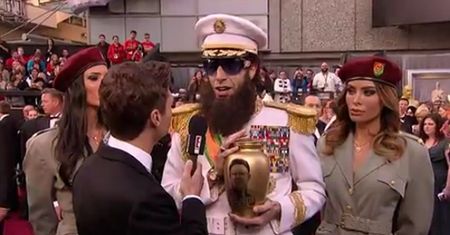 Sacha WYSYPUJE PROCHY Kim Dzong Ila! (WIDEO Z OSCARÓW)