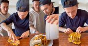 Szef kuchni Brooklyn Beckham prezentuje przepis na "burgera" z chleba. Znów go wyśmiano: "To po prostu kolejna kanapka"