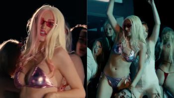 Odziana w różowe bikini Caroline Derpienski wije się w nowym teledysku. Będzie hit?