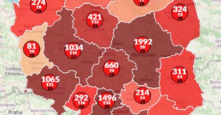 Koronawirus w Polsce. Blisko 9,5 tysiąca zakażeń. Sprawdź najnowsze dane [Mapa zarażeń]