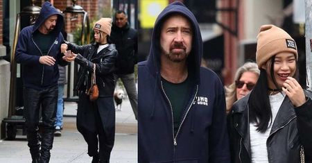 Nicolas Cage dzieli się ŻELEM ANTYBAKTERYJNYM z rozbawioną dziewczyną (ZDJĘCIA)