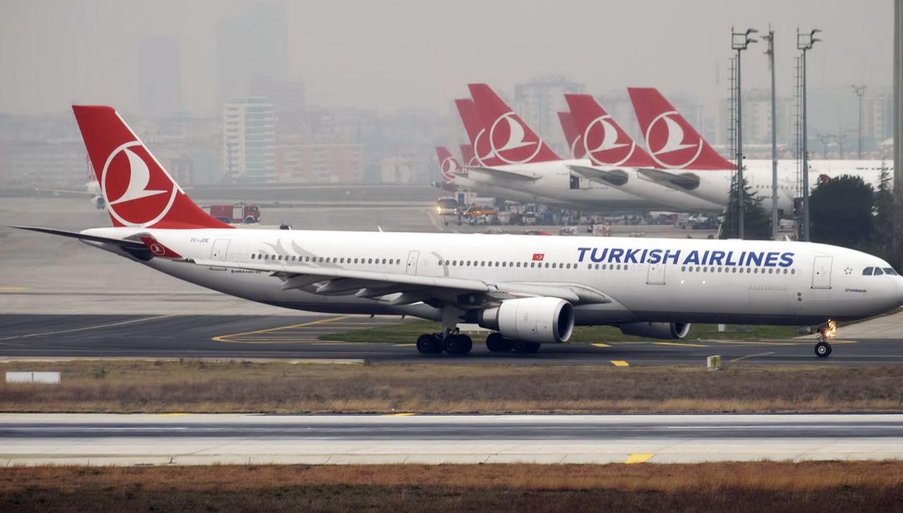 The captain died on board a Turkish airline plane.