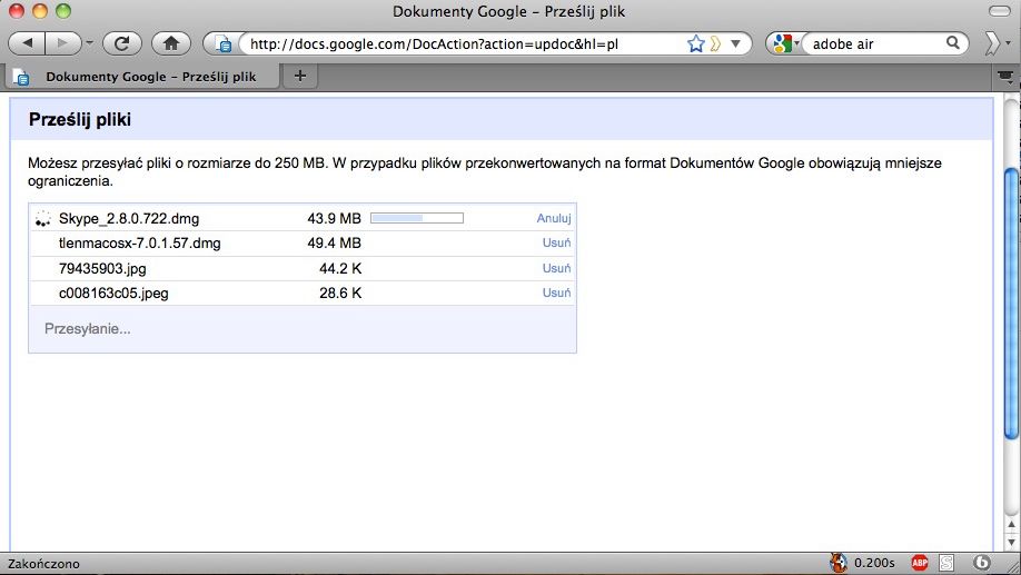 "Dokumenty Google" jako wirtualny dysk twardy? 3