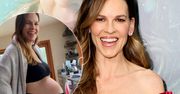 Hilary Swank ma prawie 50 lat, niedawno urodziła bliźnięta. Po ciąży nie ma śladu