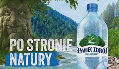 Żywec Zdrój hasłem "Po stronie natury" promuje wodę niegazowaną