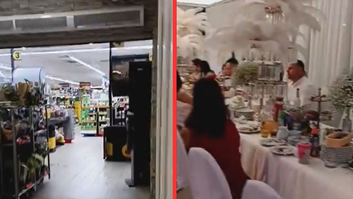 Sala weselna połączona z Biedronką 