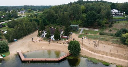 Odnowiona plaża nad jeziorem Grodno koło Golubia-Dobrzynia. Takie atrakcje czekają na wypoczywających