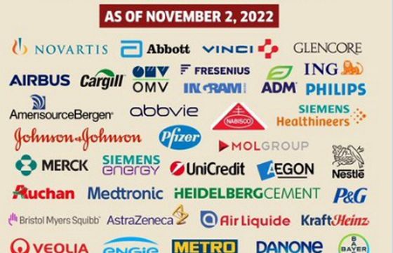 Ukraińskie MSZ wzywa do bojkotu zachodnich firm działających w Rosji. Na liście Nestle, Danone, Unilever