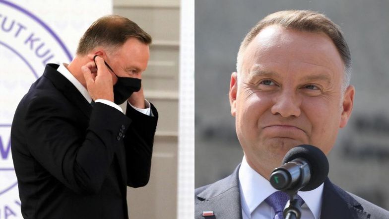 Andrzej Duda zachęca do noszenia maseczek, ale nie za bardzo