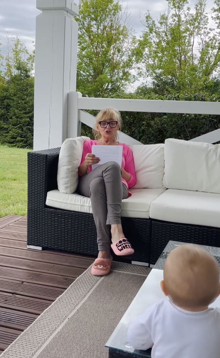 Katarzyna Żak na tarasie