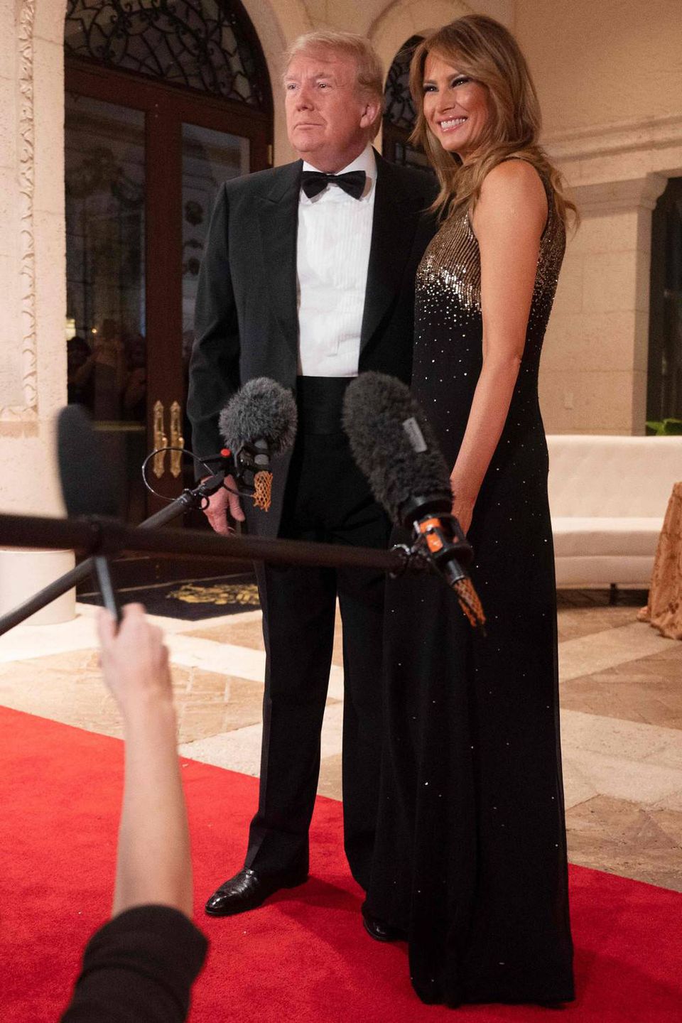 Melania Trump i Donald Trump - Sylwester 2019