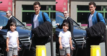 Orlando Bloom z 6-letnim synem na wakacjach we Francji (ZDJĘCIA)