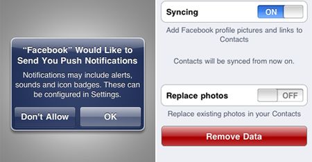 Facebook dla iPhone'a z obsługą powiadomień Push