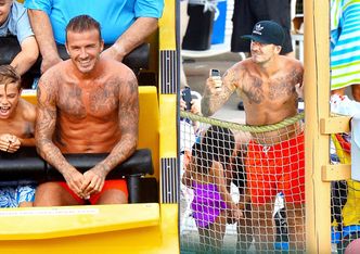 Beckham BEZ KOSZULKI w Legolandzie!