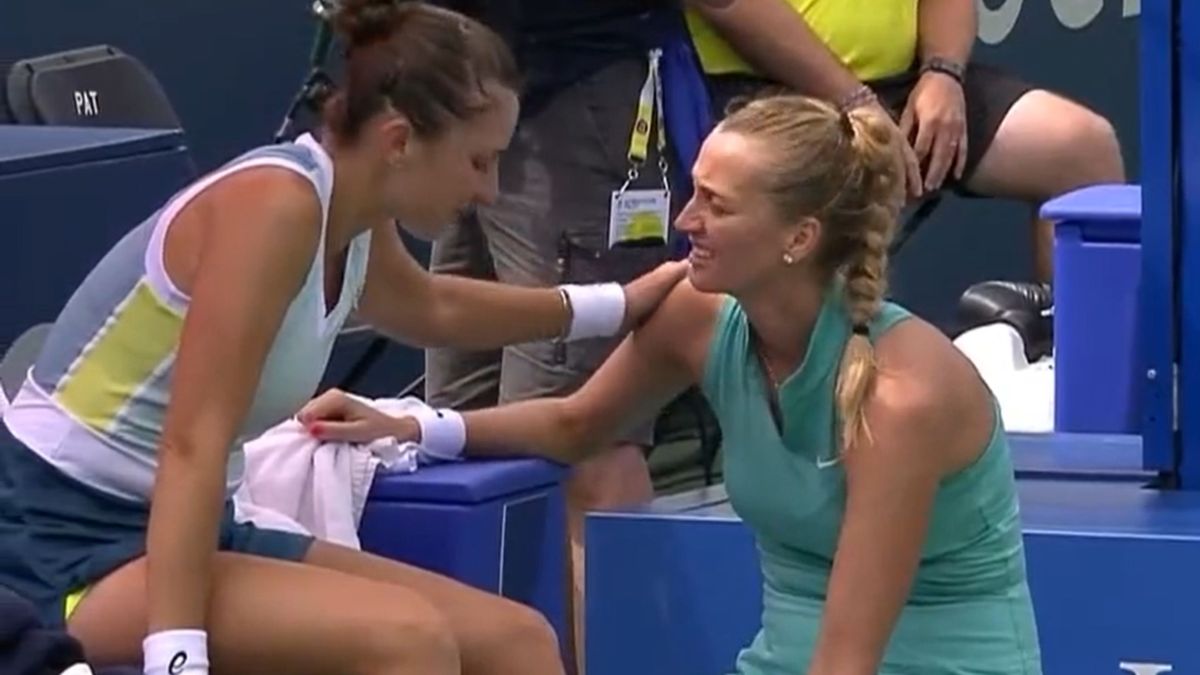 Zdjęcie okładkowe artykułu: Twitter / WTA / Petra Kvitova wsparła Belindę Bencic