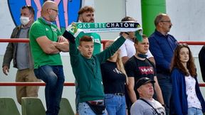 Fortuna I liga: Kibice GKS Bełchatów na Gieksie Arenie w meczu z Termalicą Nieciecza (galeria)