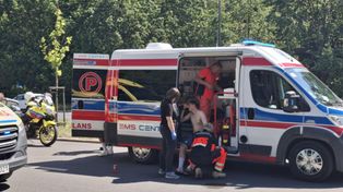 Wypadek na 36. Międzynarodowym Wyścigu Kolarskim "Solidarności" i Olimpijczyków w Łodzi 5.07.25