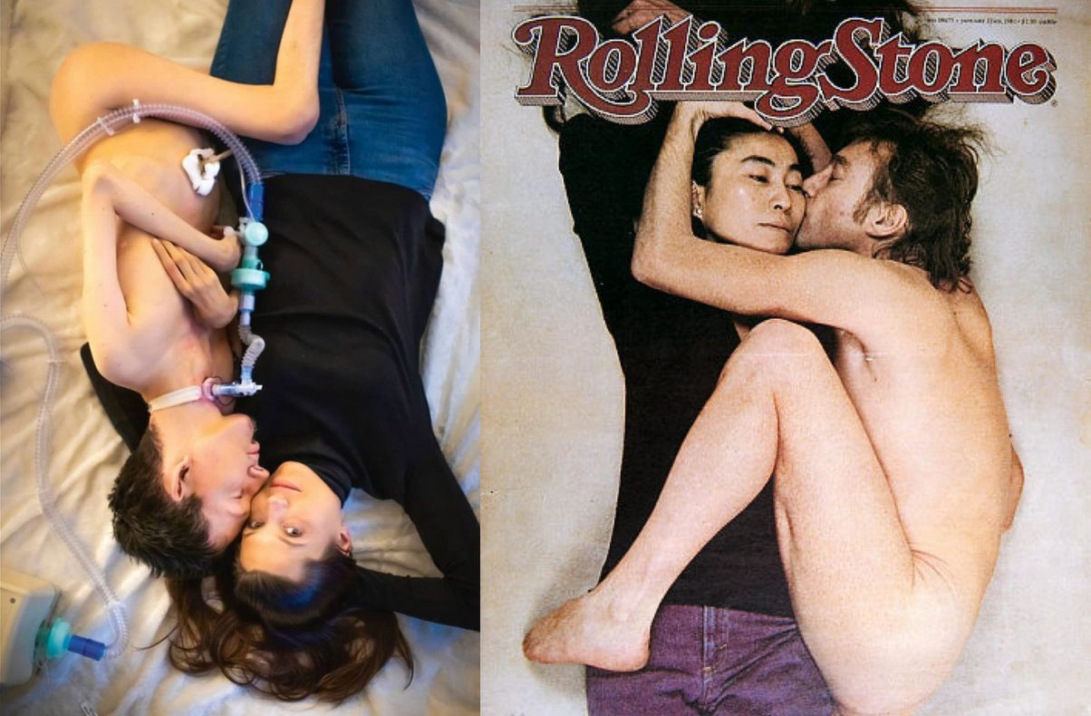 Wojtek Sawicki i Agata Tomaszewska w "Tygodniku Powszechnym" oraz Yoko Ono i John Lennon na okładce "Rolling Stone" w 1981 roku