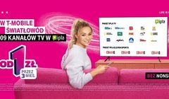 T-Mobile reklamuje Światłowód i pakiet MagentaRozrywka na 3 miesiące od 1 zł, w reklamach Sonia Bohosiewicz