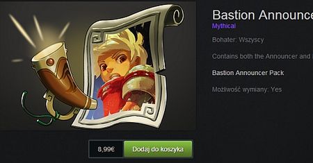 Narrator z Bastionu został komentatorem w DOTA 2