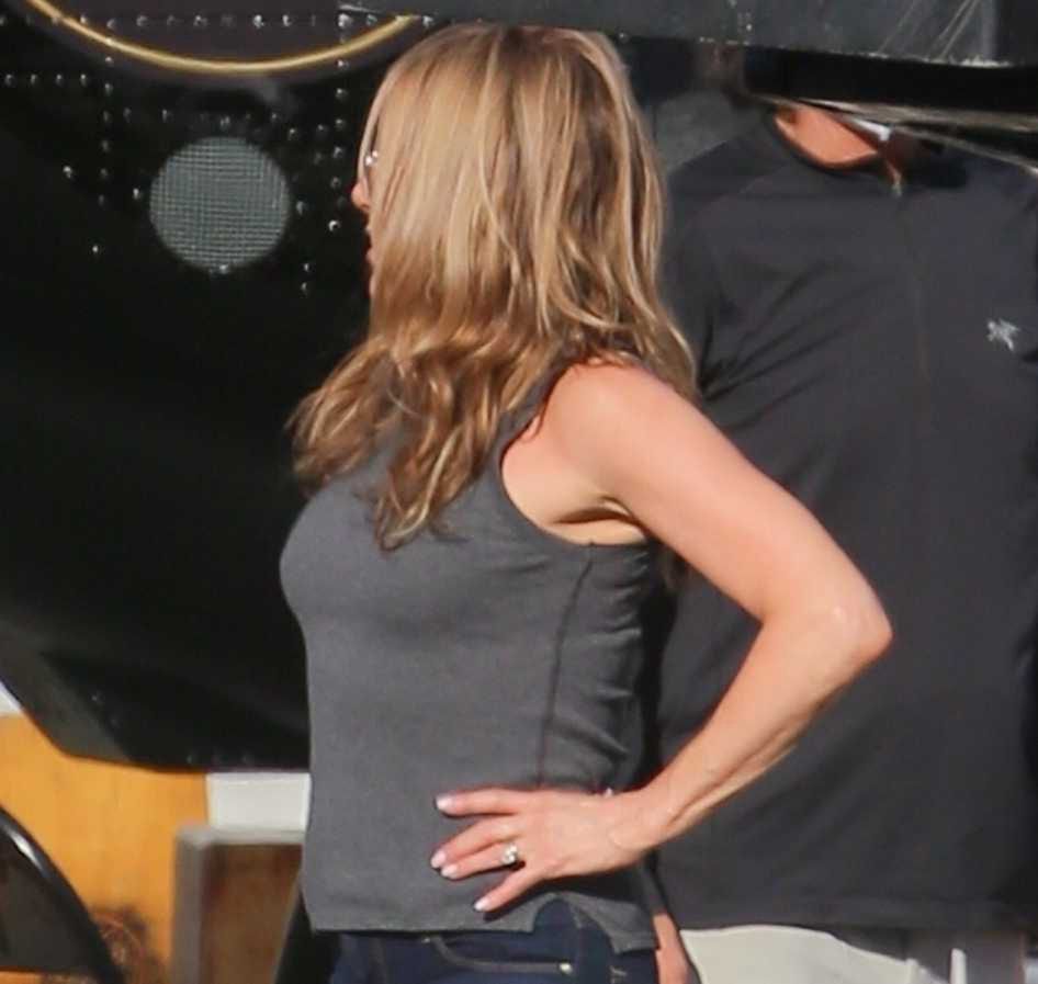 Jennifer Aniston na planie "Murder Mystery 2" 