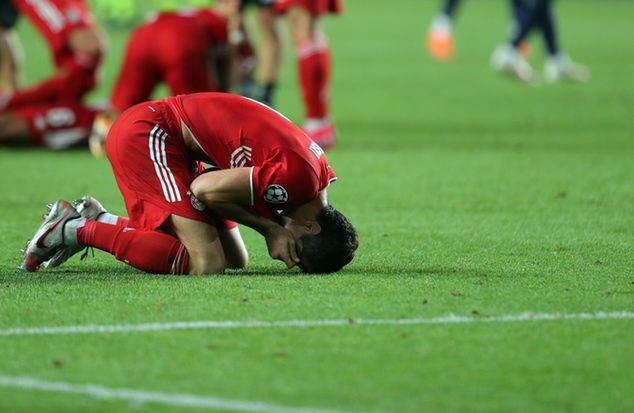 Robert Lewandowski po zakończeniu finału Ligi Mistrzów/EPA/Miguel A. Lopes