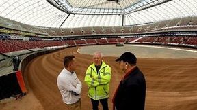 Tor żużlowy na PGE Narodowym gotowy na zawody BOLL Warsaw FIM Speedway Grand Prix Polski (galeria)