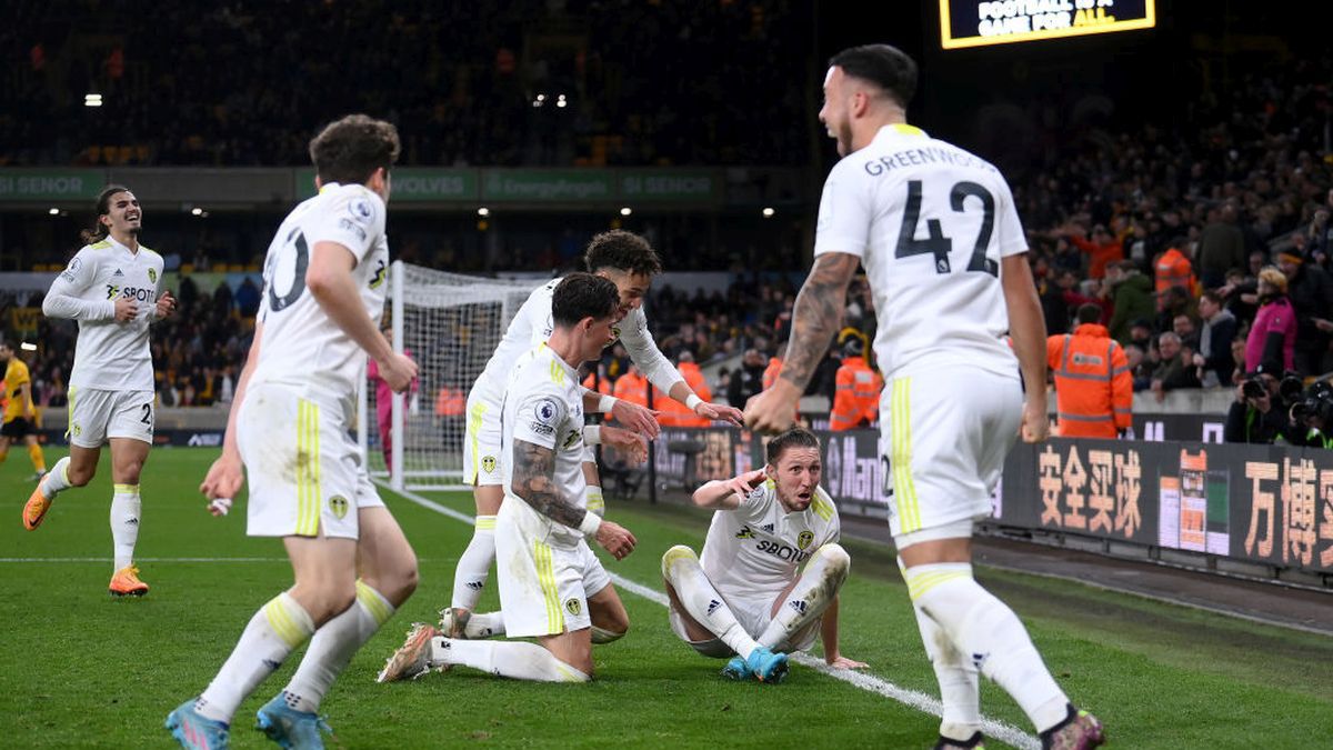 Getty Images / Laurence Griffiths / Na zdjęciu: radość piłkarzy Leeds United