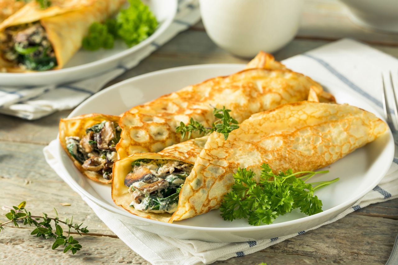 Savoury crepes: Transforming a sweet classic into a healthy meal