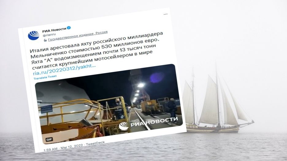 Zatrzymano kolejny jacht rosyjskiego oligarchy