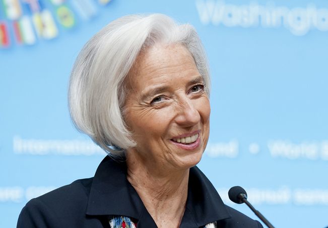Christine Lagarde, szefowa MFW</br>