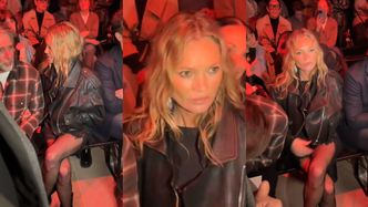 Internauci zaniepokojeni NERWOWYM zachowaniem Kate Moss na paryskim Fashion Weeku. "Przerażające!" (WIDEO)