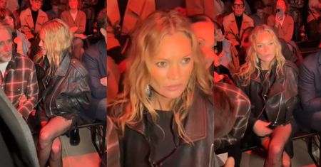 Internauci zaniepokojeni NERWOWYM zachowaniem Kate Moss na paryskim Fashion Weeku. "Przerażające!" (WIDEO)