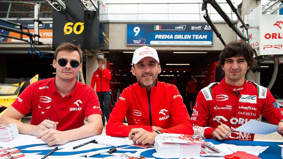 Materiały prasowe / Prema Orlen Team / Na zdjęciu: Robert Kubica i jego koledzy z Prema Orlen Team