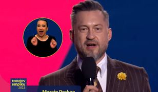 Pani od migowego znów skradła show. Wszyscy patrzyli tylko na nią