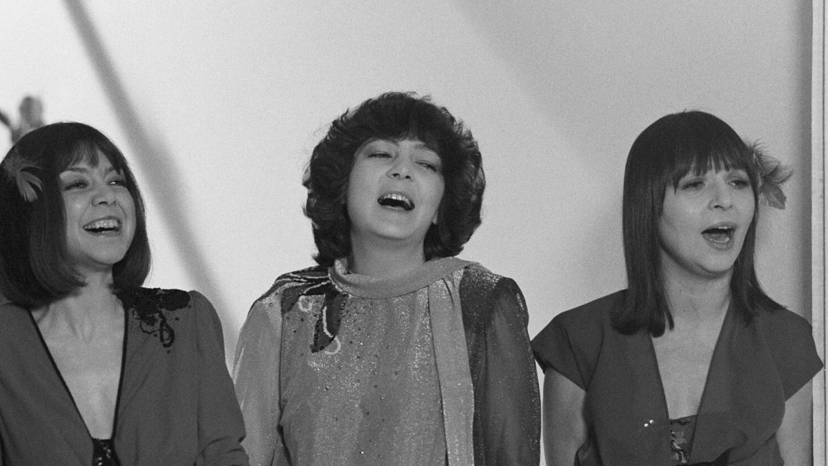 Zespół Alibabki. Krystyna Grochowska (pierwsza z prawej).