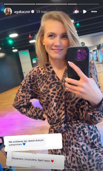 Agnieszka Kaczorowska zwróciła się do obserwujących