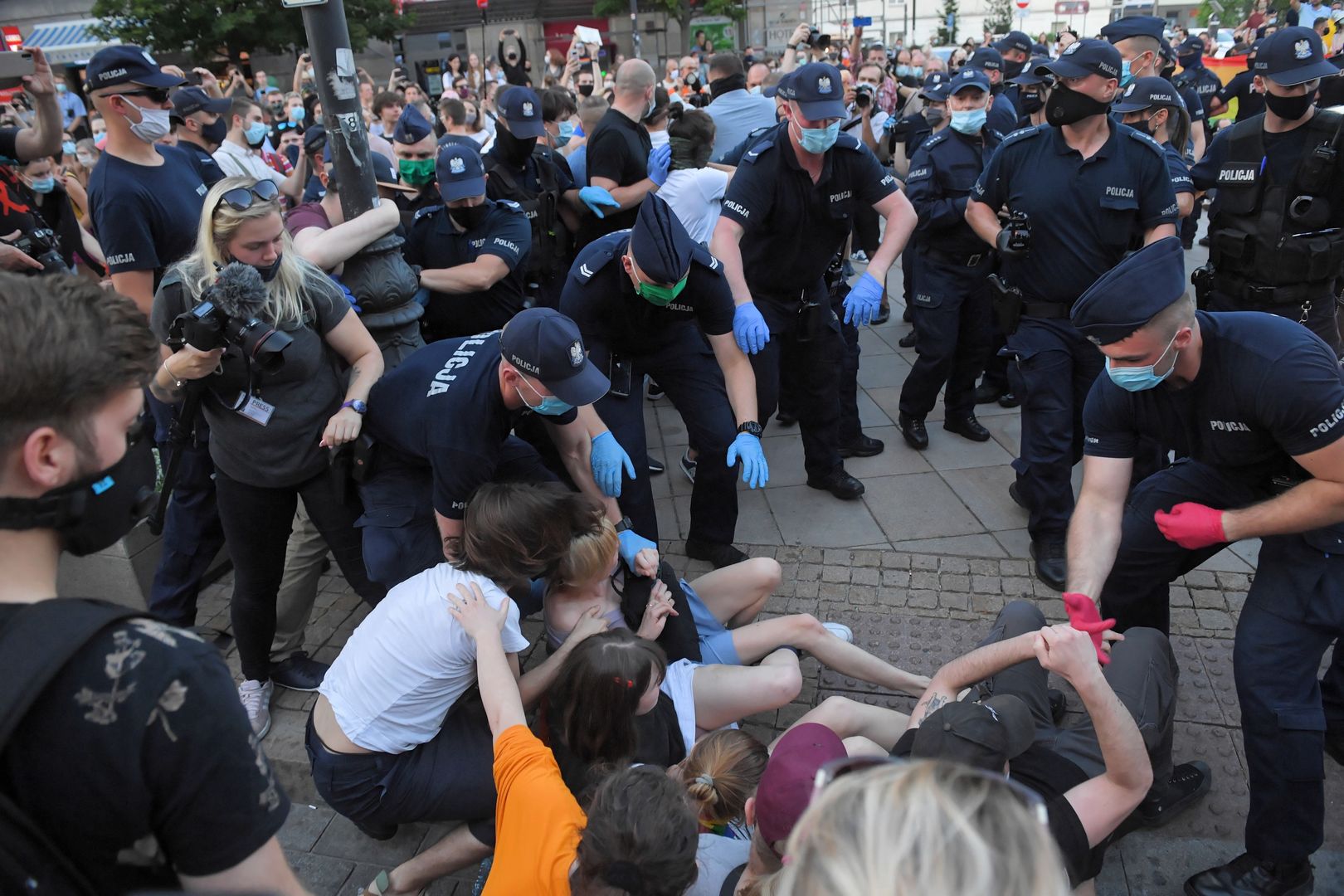 Warszawa. 48 osób zatrzymanych po protestach w obronie aktywistki Margot (zdjęcie ilustracyjne)