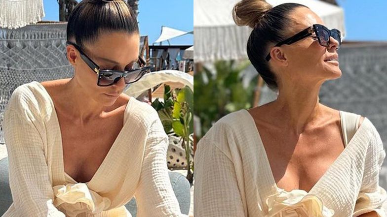 Małgorzata Rozenek-Majdan ciężko pracuje na urlopie