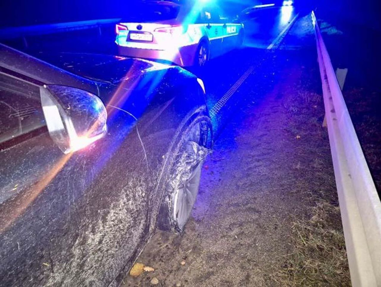 Kartuzy: Pijana kobieta przez kilkanaście kilometrów jechała bez opony