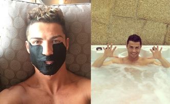 Cristiano Ronaldo chwali się... selfie w maseczce! (FOTO)