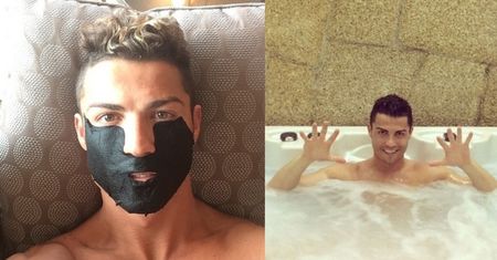 Cristiano Ronaldo chwali się... selfie w maseczce! (FOTO)