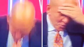 Kuriozalne sceny w programie na żywo. Legenda zaczęła uderzać głową o stół