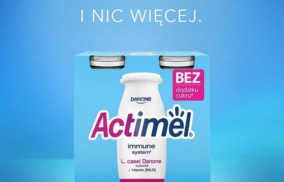 Danone poszerza ofertę Actimela o wariant bez cukru