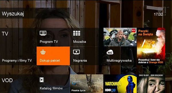 Klienci Orange mogą dokupić pakiety telewizyjne z poziomu dekodera 4K