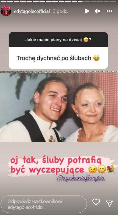 Edyta Golec pokazała zdjęcie ślubne