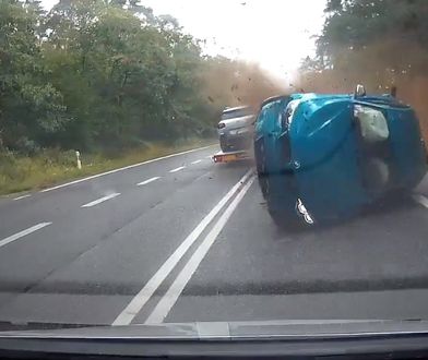 Opole. Zderzenie czterech samochodów. Szokujące nagranie