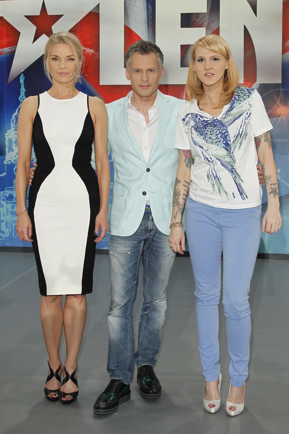 Robert Kozyra, Małgorzata Foremniak i Agnieszka Chylińska w "Mam Talent"